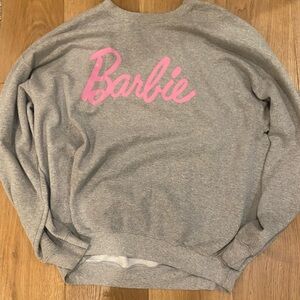 Barbie Gray Sweatshirt with Logo